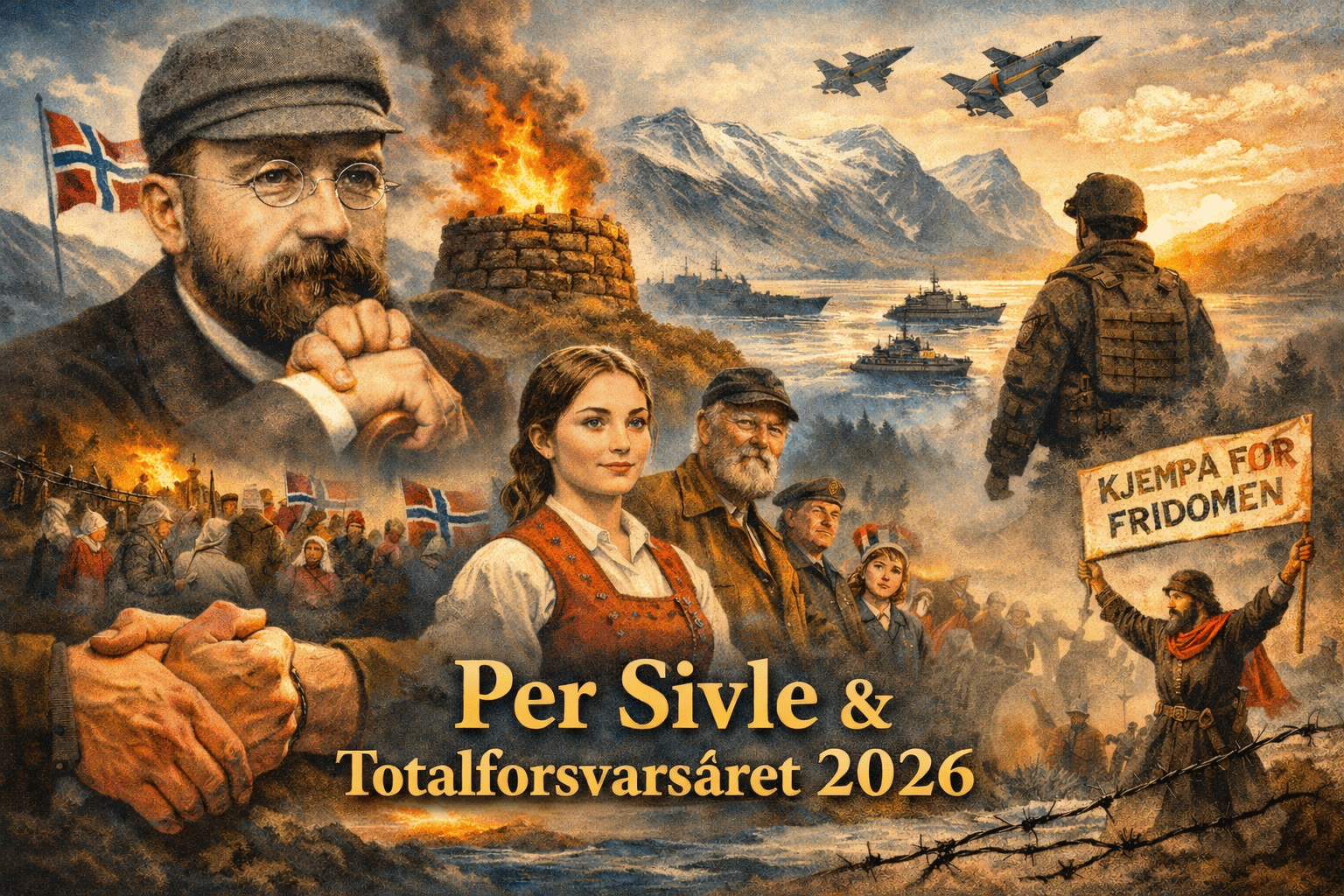 Artikkelbilde til artikkelen Per Sivle i Totalforsvarsåret 2026